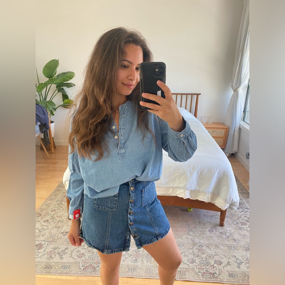BDG denim mini skirt